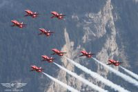 Die Red Arrows boten eine einmalige Vorführung Die Red Arrows boten eine einmalige Vorführung