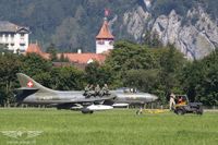 Die Piloten der Patrouille Suisse geniessen den Ritt auf dem Hunter Die Piloten der Patrouille Suisse geniessen den Ritt auf dem Hunter