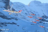 Die SWISS und die Patrouille Suisse in einmaliger Formation