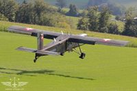 Start eines Porters auf dem Feldflugplatz in Ruswil