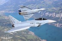Die beiden Eurofighter vom TaktLwG 74 über dem Walensee Die beiden Eurofighter vom TaktLwG 74 über dem Walensee